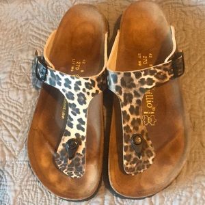 Birkenstocks. Leopard. Size 42. New condition.
